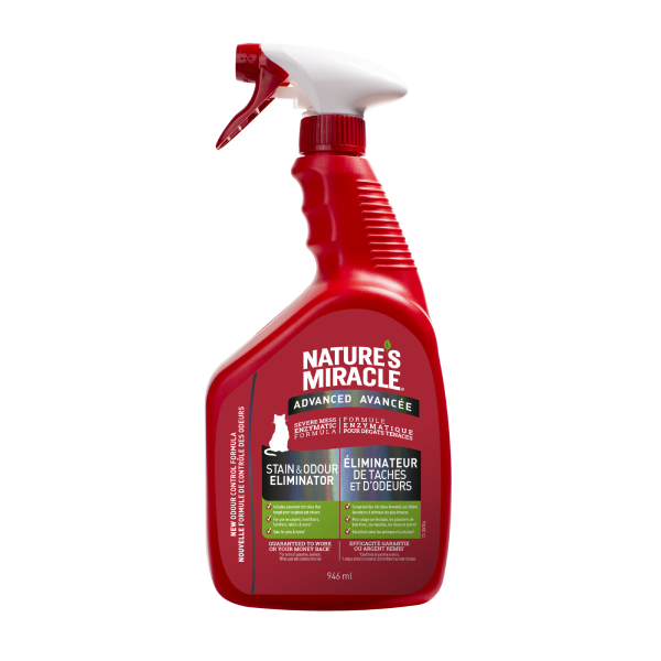 Nature's Miracle Cat Advanced Stain & Odour Remover Spray 946ml