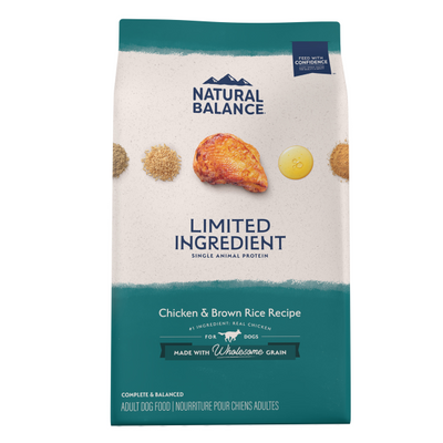 Natural Balance Limited Ingredients Adult Chicken & Brown Rice Recipe 24lb