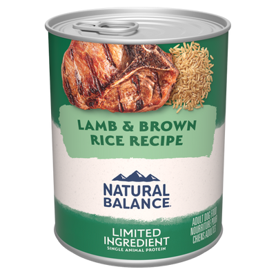 Natural Balance Limited Ingredient Lamb & Brown Rice Recipe Paté 368g