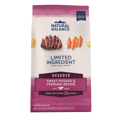 Natural Balance Dog LID Sweet Potato & Venison 22 lb