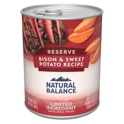 Natural Balance Limited Ingredient Bison & Sweet Potato Recipe Paté 368g