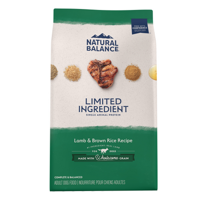 Natural Balance Limited Ingredient Adult Lamb & Brown Rice Recipe 12lb