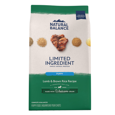 Natural Balance Limited Ingredients Puppy Lamb & Brown Rice Recipe 12lb