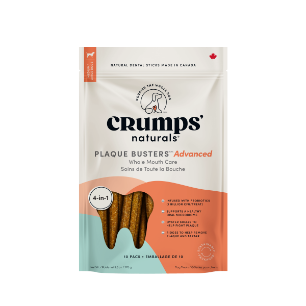 Crumps' Naturals Dog Plaque Busters Advanced Whole Mouth Care with Probiotics 270g