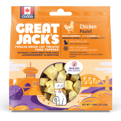 Great Jack's Chicken Freeze-Dried Cat Treats/Topper 28g