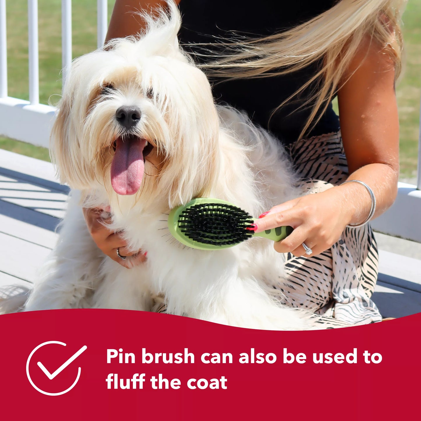 Coastal Safari Grooming Combo Brush Medium
