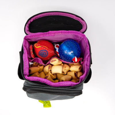 Wolf In Winter Quick Draw XL Dog Walking Bag - Raspberry