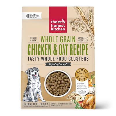 The Honest Kitchen Dog Whole Grain Clusters Chicken & Oat 5 lb