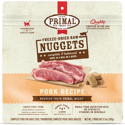 Primal Cat Freeze Dried Pork 5.5 oz
