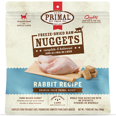 Primal Cat Freeze Dried Rabbit 14 oz