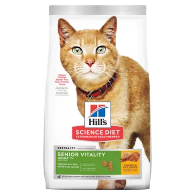Hill's Science Diet Adult 7+ Senior Vitality Chicken & Rice Recipe 3.5lb