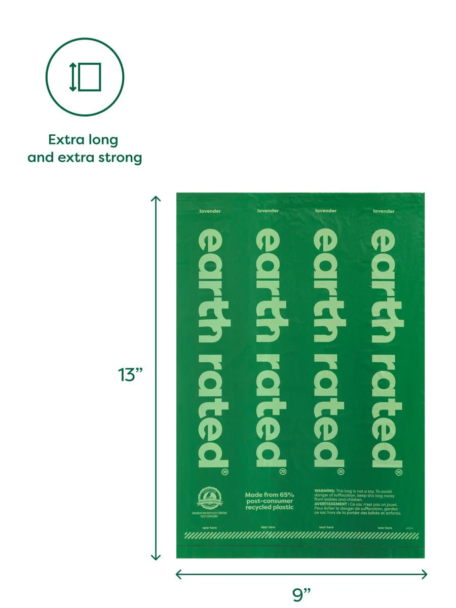 Earth Rated Unscented Refill Poop Bags 120 Bags