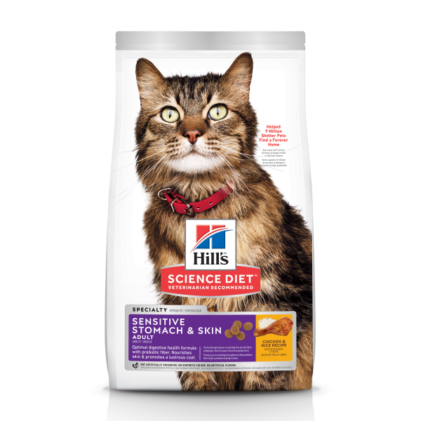 Hill's Science Diet Cat Adult Sensitive Stomach & Skin Chicken 7lb