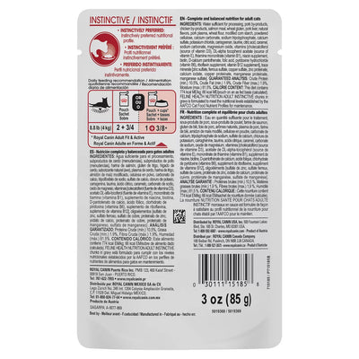 Royal Canin Feline Health Nutrition Instinctive Adult Cat Chunks in Gravy Food 85g