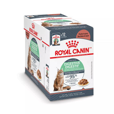 Royal Canin Feline Care Nutrition Digestive Care Adult Cat Chunks in Gravy Food 85g