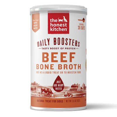 The Honest Kitchen Daily Boosters Instant Beef Bone Broth Turmeric 3.6 oz