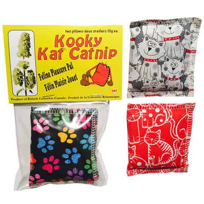 Kooky Kat Catnip Toy Fabric Pillow 2 Pack