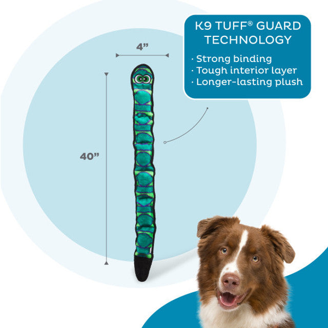 Outward Hound Durablez Snake Blue & Green | 6 Squeaks