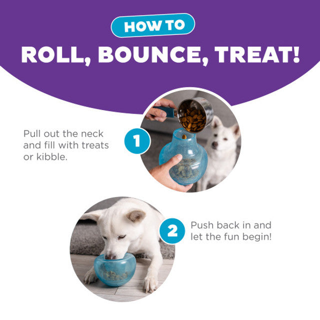 Outward Hound Orbee-Tuff Snoop Interactive Treat Dispensing Dog Toy Blue Large