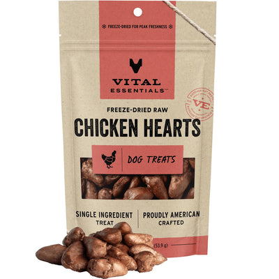 Vital Essentials Freeze-Dried Raw Chicken Hearts 54g
