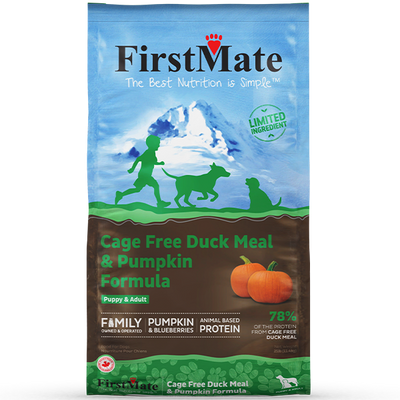 FirstMate Dog LID GF Cage Free Duck & Pumpkin 25lb