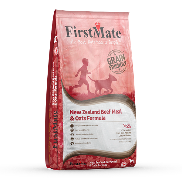 FirstMate Grain Friendly New Zealand Beef Meal & Oats 25lb