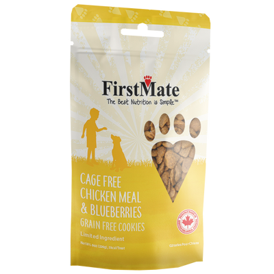 FirstMate Dog Treats GF Cookies Chicken & Blueberries 8oz