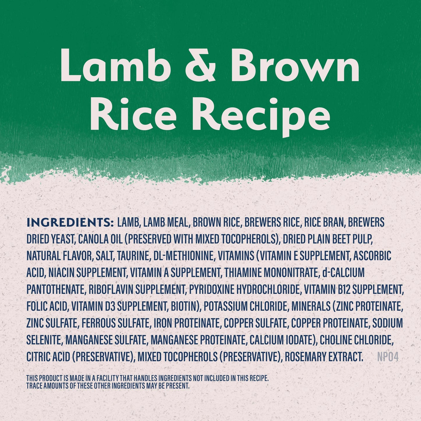 Natural Balance Limited Ingredient Adult Lamb & Brown Rice Recipe 24lb