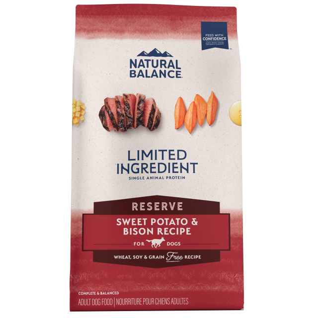 Natural Balance Grain Free Sweet Potato & Bison Recipe 22lb