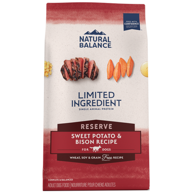 Natural Balance Grain Free Sweet Potato & Bison Recipe 22lb