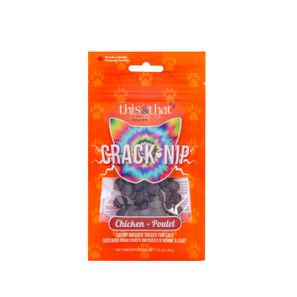 This & That Snack Station Cat Treats Crack-Nip Chicken 43g