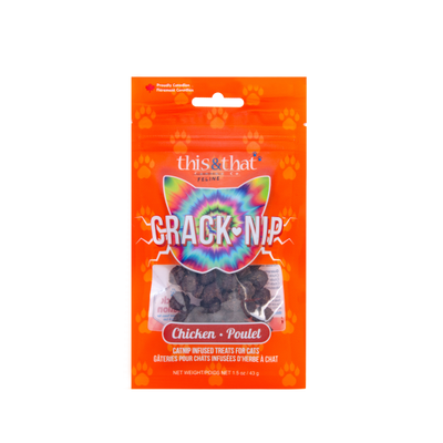 This & That Snack Station Cat Treats Crack-Nip Chicken 43g