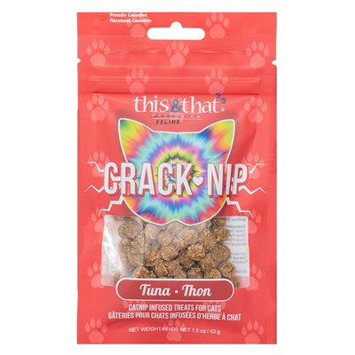 This & That Snack Station Cat Treats Crack-Nip Tuna 43g