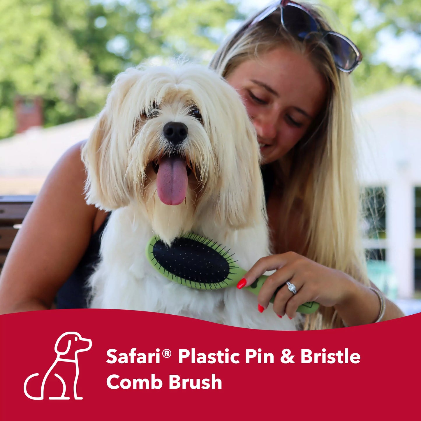 Coastal Safari Grooming Combo Brush Medium