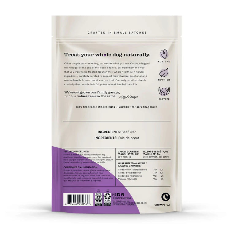 Crumps' Naturals Beef Liver Bites 155g