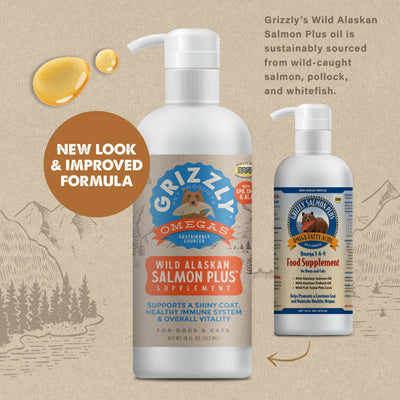 Grizzly Pet Products Salmon Plus Supplement 16oz