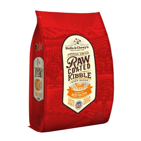 Stella & Chewy's Raw Coated Kibble Grain-Free Beef 22lb