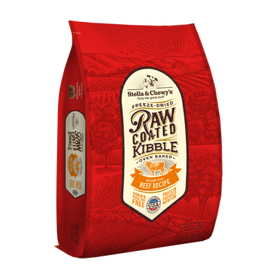 Stella & Chewy's Raw Coated Kibble Grain-Free Beef 22lb