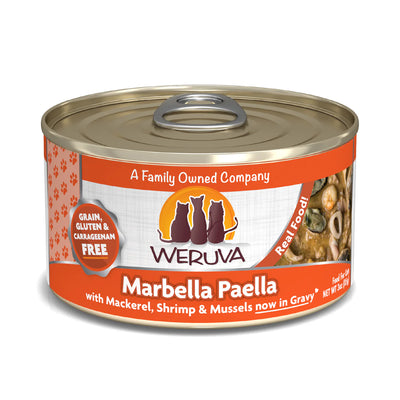 Weruva Marbella Paella Mackerel, Shrimp & Mussels in Gravy 85g
