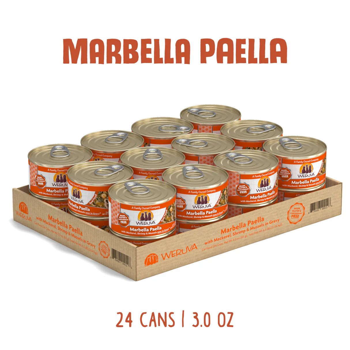 Weruva Marbella Paella Mackerel, Shrimp & Mussels in Gravy 85g