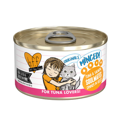 BFF Minced Tuna & Salmon Soulmates Tuna & Salmon Dinner in Gelée 85g