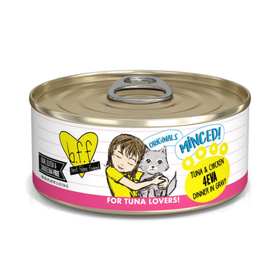 BFF Minced Tuna & Chicken 4Eva Tuna & Chicken Dinner in Gravy 155g