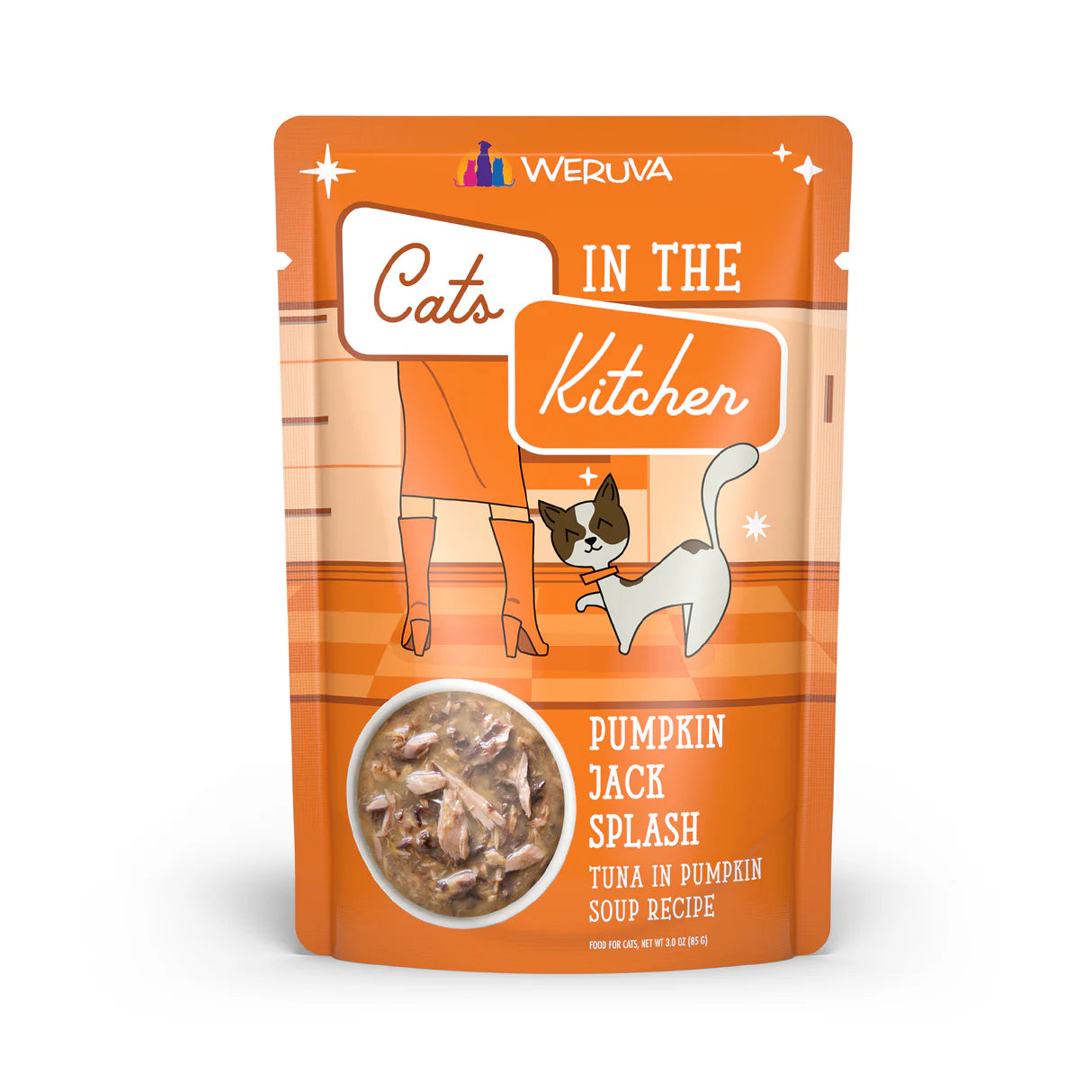 Weruva Cats in the Kitchen  Pumpkin Jack Splash Tuna in Pumpkin Soup 85g