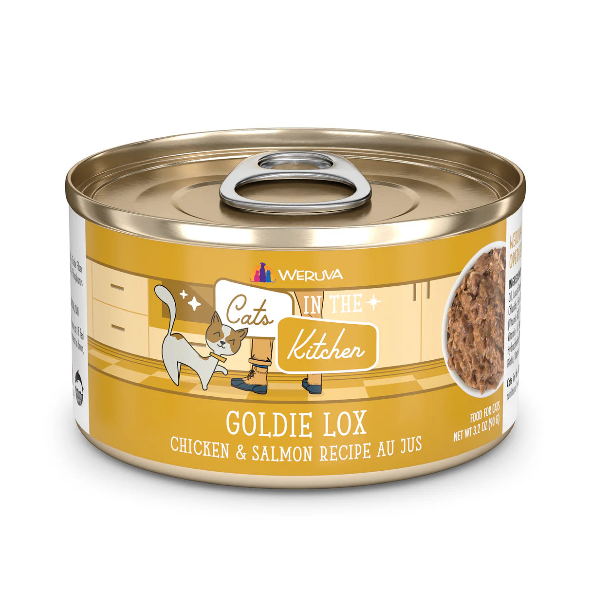 Weruva Cats in the Kitchen Goldie Lox - Chicken and Salmon Recipe Au Jus 6oz
