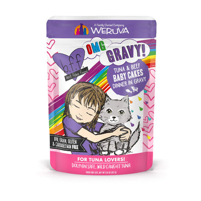 BFF OMG Gravy Tuna & Beef Baby Cakes Tuna & Beef Dinner in Gravy 85g