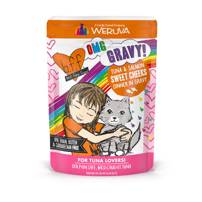 BFF Tuna & Salmon Sweet Cheeks Tuna & Salmon Dinner in Gravy 80g
