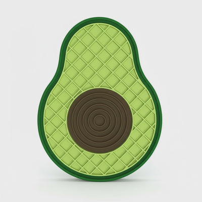 PawzNDogz Buttery Avocado Silicone Lick Mat/Slow Feeder