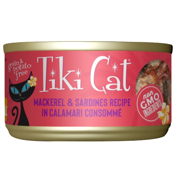 Tiki Cat Hawaiian Grill GF Makaha Mackerel Sardine Calamari 2.8 oz