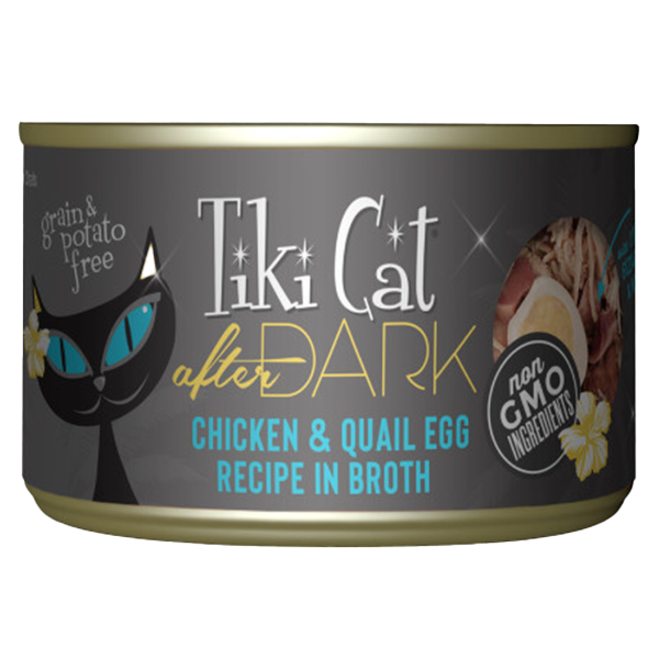 Tiki Cat After Dark GF Chicken/Quail Egg 5.5 oz