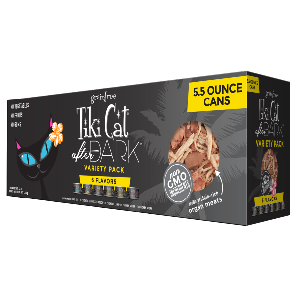 Tiki Cat After Dark Wet Cat Food Variety Pack 8/5.5 oz